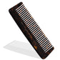 S0110 Professional Handmade Small Dressing Comb All Fine Tooth Pocket, Hand Crafted Comb for Daily Grooming n Styling, 11 Cm_Shell Black Hair Combs Scarlet Line 22X6.5X1 CM Koki Story