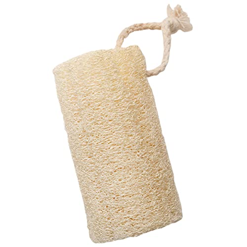 SBB017 100% Organic Sponge Gourd Loofah Exfoliating Natural Scrubber for Bathing Sponge for Dead Skin Removing Anti Bacterial Natural loofah Bath Sponges Scarlet Line 10X7.5X7.5 CM Koki Story