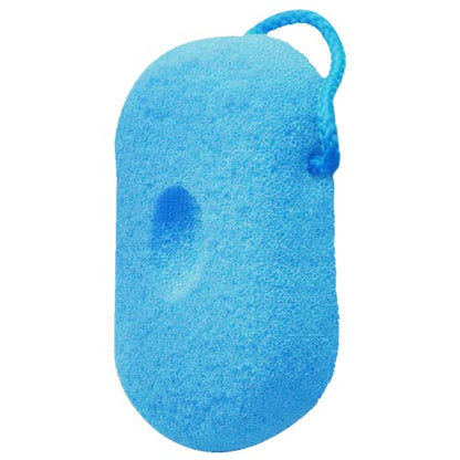 SBB024 Professional Luxe Bath Sponge for Bathing Multipurpose Soft Loofah Face and Body Scrubber Loufah Sky Blue Bath Sponges Scarlet Line 21X12X3 CM Koki Story