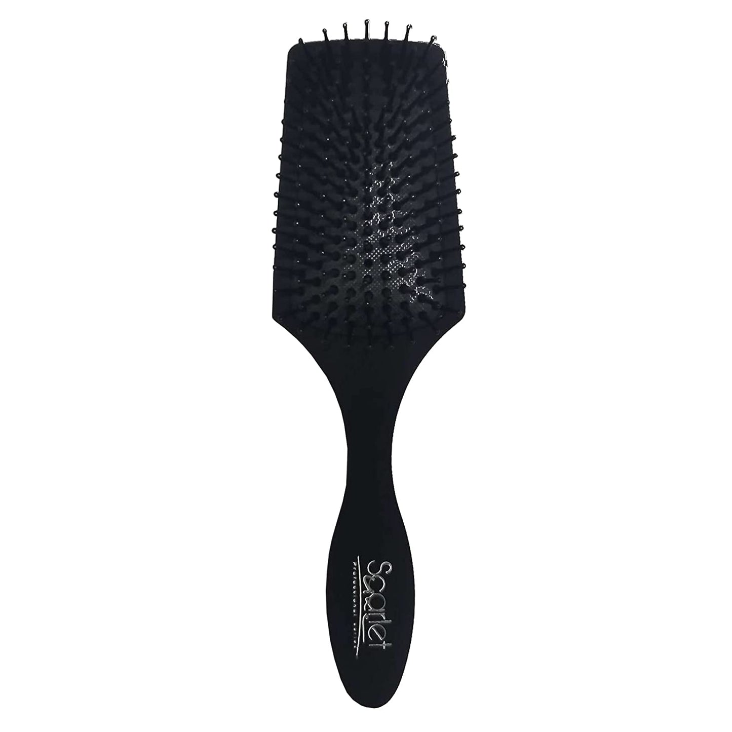 SBX033 Large Paddle Hair Brush with Plastic Handle, Air Cushion Paddle Brush with Ball Tip Nylon Bristles Styling n Straightening_Black Paddle Brushes Scarlet Line 25X7X3.5 CM Koki Story