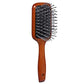 SBX053 Medium Wooden Paddle Hair Brush with Anti Slip Handle Paddle Brush with Heat Resistance Ceramic Bristles for Blow Drying n Straightening Paddle Brushes Scarlet Line Brown Wood Koki Story