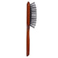 SBX053 Medium Wooden Paddle Hair Brush with Anti Slip Handle Paddle Brush with Heat Resistance Ceramic Bristles for Blow Drying n Straightening Paddle Brushes Scarlet Line Brown Wood Koki Story