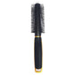 SBX064 Professional 9 Rows Medium Round Hair Brush with Anti Slip Plastic Handle, Ball Tip Nylon Bristles for Hair Styling_Black n Gold Round Hair Brushes Scarlet Line 27.5X5.5X4.5 CM Koki Story