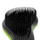 SFB023 Compact Styler Detangling Hair Brush Tangle Tamer Hair Brush Detangler Comb Brush for Thick, Thin, Curly, Straight, Wet n Dry Hair_Black n Green Tangle Tamers Scarlet Line 24X10X3.5 CM Koki Story