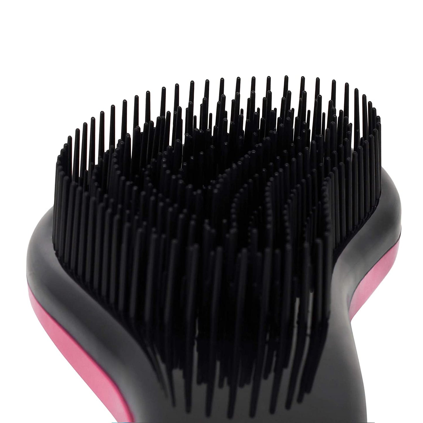 SFB023 Compact Styler Detangling Hair Brush Tangle Tamer Hair Brush Detangler Comb Brush for Thick, Thin, Curly, Straight, Wet n Dry Hair_Black n Pink Tangle Tamers Scarlet Line 24X10X3.5 CM Koki Story