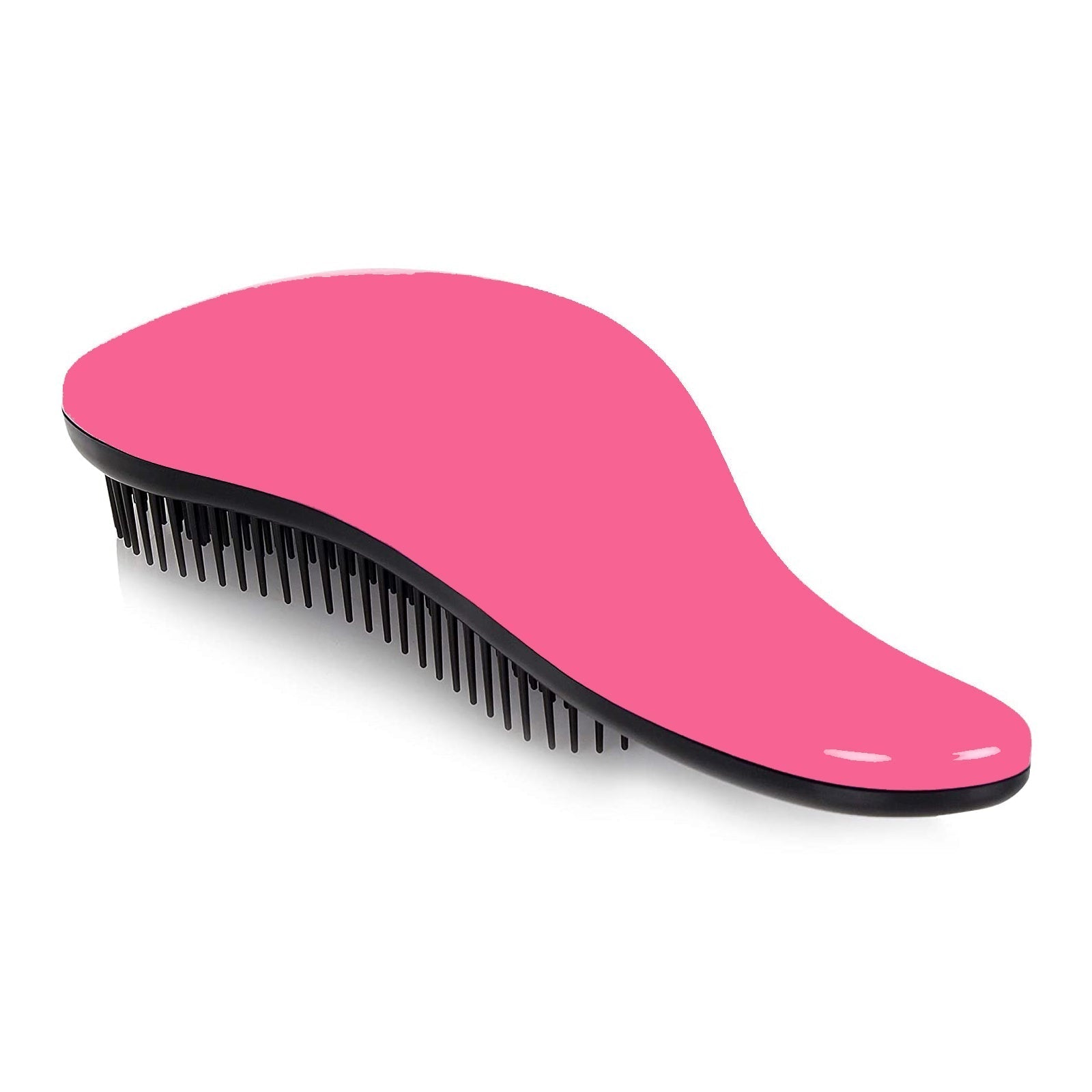 SFB023 Compact Styler Detangling Hair Brush Tangle Tamer Hair Brush Detangler Comb Brush for Thick, Thin, Curly, Straight, Wet n Dry Hair_Black n Pink Tangle Tamers Scarlet Line 24X10X3.5 CM Koki Story