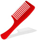 SL0101 Professional Handmade Hair Comb with Handle Wide Teeth Grooming Comb Hand Crafted Comb for Daily Grooming n Styling, 21 Cm_Fuchsia_Pink Hair Combs Scarlet Line 21.5X6.5X1 CM Koki Story