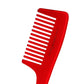 SL0101 Professional Handmade Hair Comb with Handle Wide Teeth Grooming Comb Hand Crafted Comb for Daily Grooming n Styling, 21 Cm_Fuchsia_Pink Hair Combs Scarlet Line 21.5X6.5X1 CM Koki Story