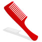 SL0101 Professional Handmade Hair Comb with Handle Wide Teeth Grooming Comb Hand Crafted Comb for Daily Grooming n Styling, 21 Cm_Fuchsia_Pink Hair Combs Scarlet Line 21.5X6.5X1 CM Koki Story