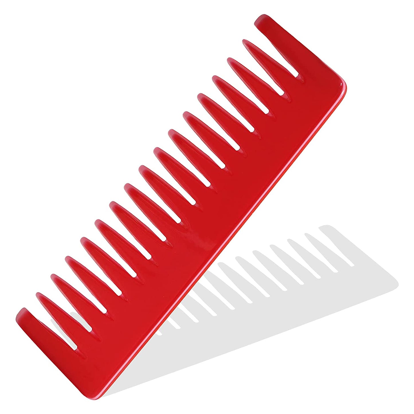 SL0102 Professional Large Handmade Detangling, Wide Teeth Shampoo Comb For Hair Hand Crafted Rack Comb for Daily Styling, 16 Cm_Fuchsia_Pink Hair Combs Scarlet Line 21.5X6.5X1 CM Koki Story