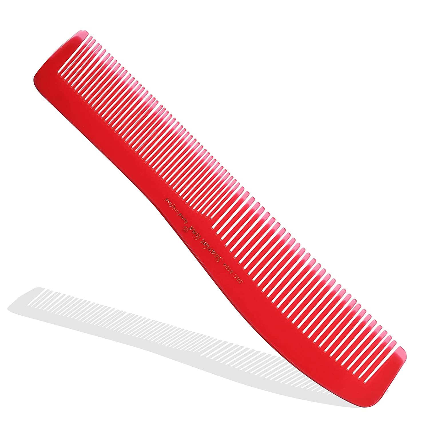 SL0104 Professional Large Handmade Regular Hair Dressing Comb Wavy Shaped Fine Tooth Hand Crafted Hair Comb for Daily Styling 20.5 Cm Fuchsia Hair Combs Scarlet Line 17X4X1 CM Koki Story