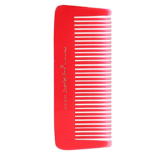 SL0110 Professional Handmade Small Dressing Hair Comb Fine Tooth Pocket Purse Comb Crafted for Daily Grooming n Styling, 11 Cm_Fuchsia_Pink Hair Combs Scarlet Line 17X4X1 CM Koki Story