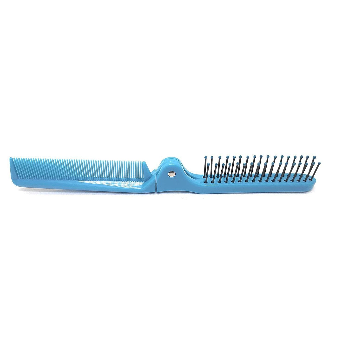 SLC009 Compact Travel Friendly Folding Pocket Comb Double Sided Portable Mini Pocket Hair Brush Foldable Pocket Kangi for Hair Styling Blue Hair Combs Scarlet Line 21.3X2.5X1.5 CM Koki Story