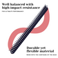 SLC053 Professional Three Row Hair Comb/Tame and Tease 3 line Hair Comb Hair Back Coming Hair Combs Scarlet Line Black Plastic Koki Story