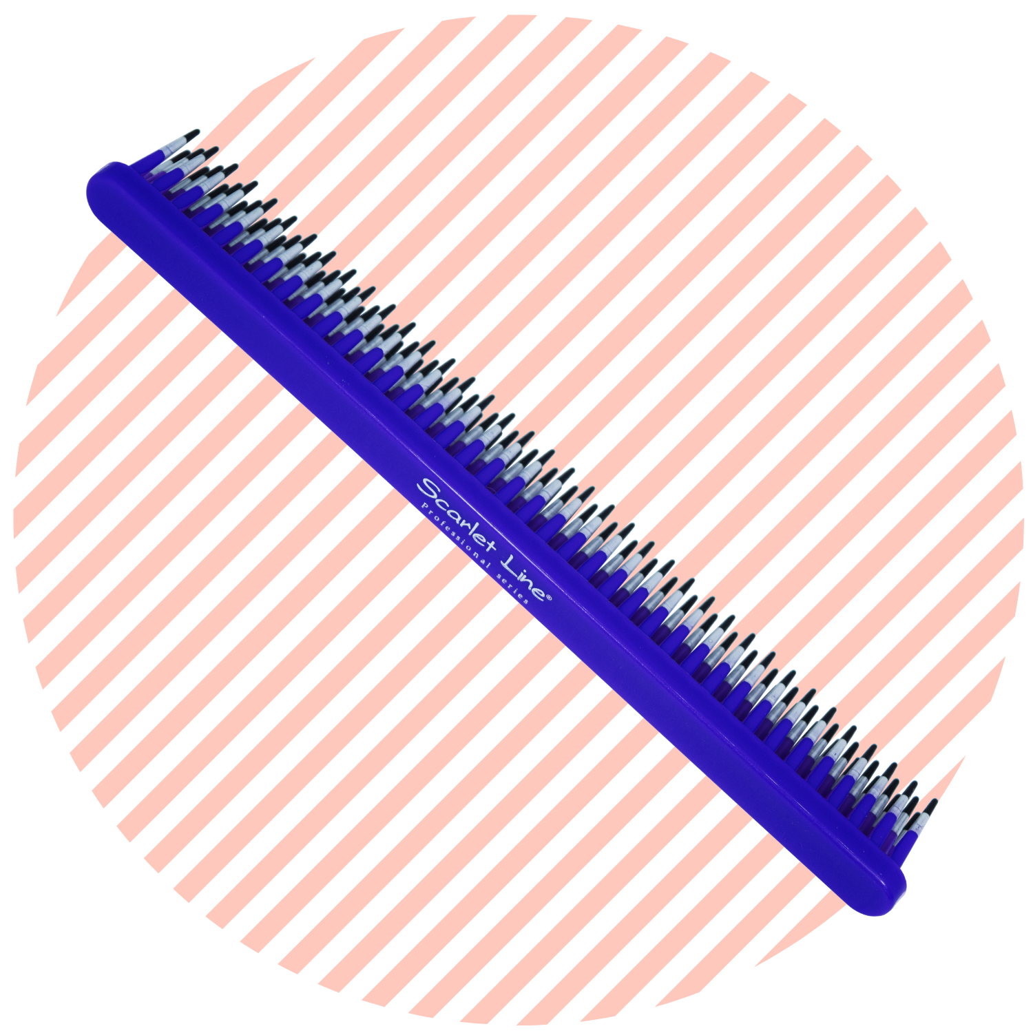 SLC053 Professional Three Row Hair Comb/Tame And Tease Hair Comb Hair Back Coming Hair Combs Scarlet Line Blue Plastic Koki Story