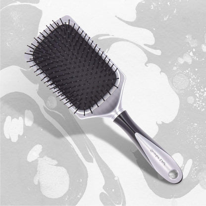 SPB030 Professional Large Cushion Ball Tip Nylon Bristles Paddle Hair Styling Salon Brush with Handle  Paddle Brushes Scarlet Line 26X8.6X5 CM Koki Story