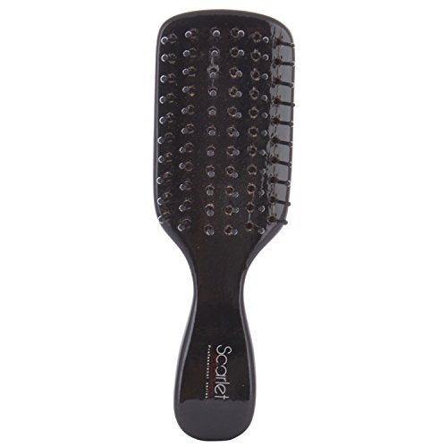 SPF022 Small Maple Wood Anti Static Paddle Baby Hair Brush with Wooden Handle , Black Colour Paddle Brushes Scarlet Line 18.6X5X4 CM Koki Story