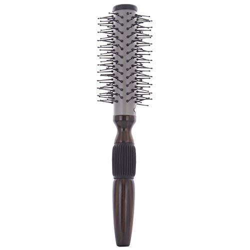 SPH005 Ionic Maple Wood Anti Static Hot Curl Round Hair Brush, Heat Proof Bristles n Anti Slip Grip Wooden Handle for Professional Curling 26 mm Hot Curling Hair Brushes Scarlet Line 24.5X12X5.5 CM Koki Story