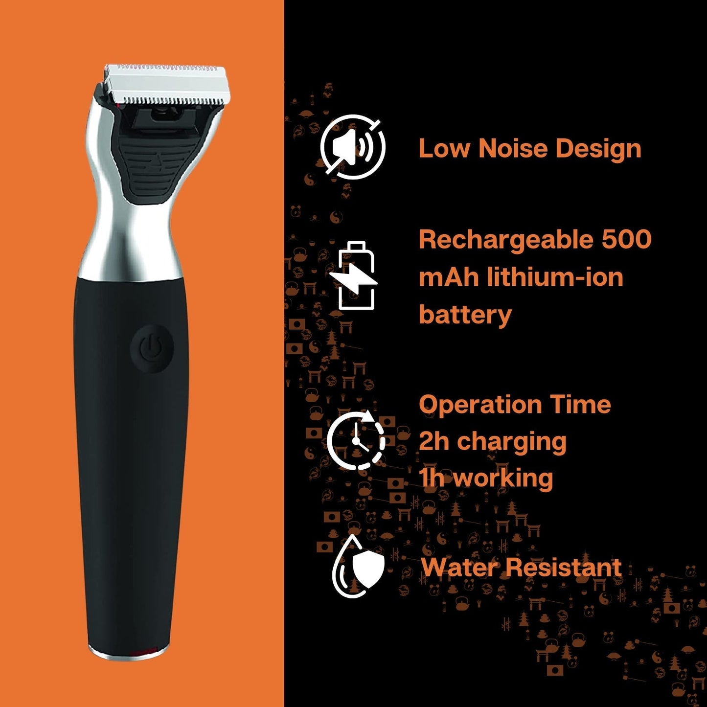 SMB-500 Mono One Blade Hybrid Beard Trimmer n Shaver IPX5 Waterproof 3in1 Cordless Beard n Mustache Shaving Trimming n Shaping Trimmers & Clippers Senses Life Implements Koki Story