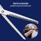 SSC004 Professional Thinning Scissors Stainless Steel Cutting Barber Dressing Sharp Trimming Razor Edge Shears for Home Saloon Barber 6" Inch Salon Scissors STAG Thinning Stainless Steel Koki Story