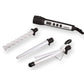 Interchangeable Hair Curling Iron with Temperature Controller Set of 3 Straight, Bubble n Conical Tong for Salon n Parlor, Silver Irons TORLEN Koki Story