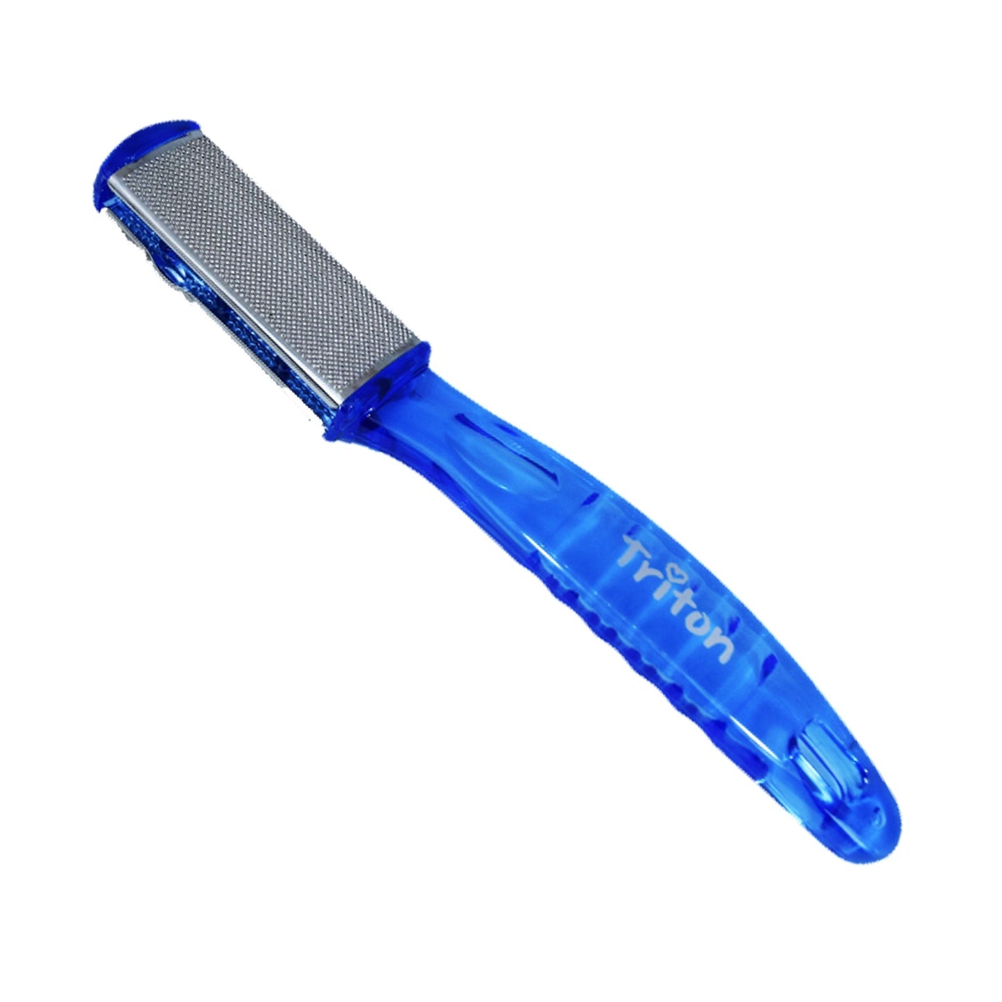 TFS001 Dual Sided Detachable Steel Plate Foot Scraper for Pedicure Foot Filer for Hard n Dead Skin Removing Callus Remover for Feet Foot Scrubber Blue Foot Scrubbers TRITON Koki Story