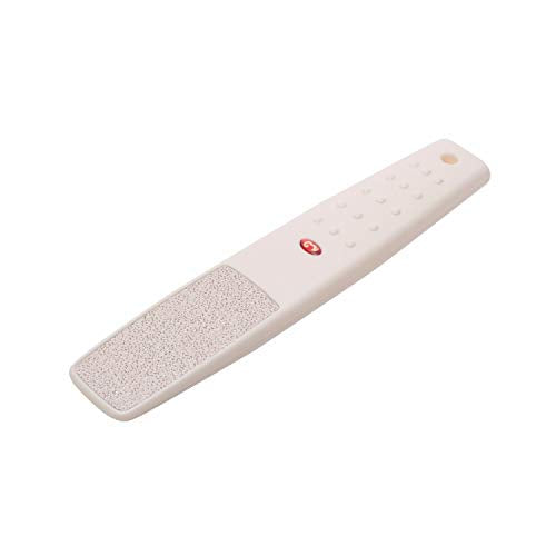 TLS015 Professional Double Sided Lazer Plate Foot Scraper Filer for Hard n Dead Skin Callus Removal Pedicure Foot Scrubber White Foot Scrubbers TRITON Koki Story