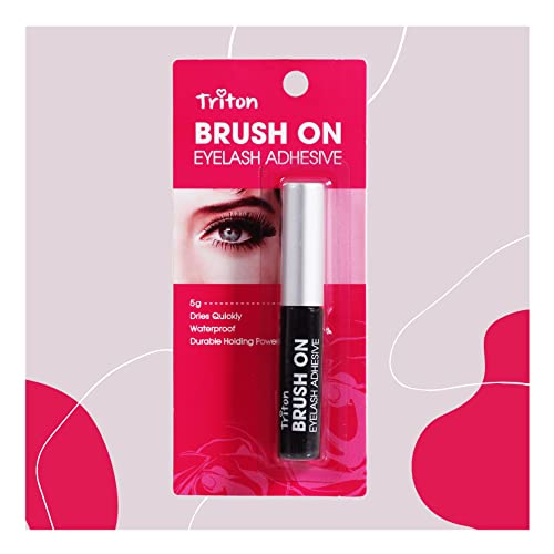 TEC004 Korea Waterproof Eyelash Glue Adhesive Quick Dry Durable Super Strong Hold Non Toxic n PH Balanced For False Lashes n Extensions_5 Gram_Black False Eyelash Glues TRITON 24X5.6X4.5 CM Koki Story