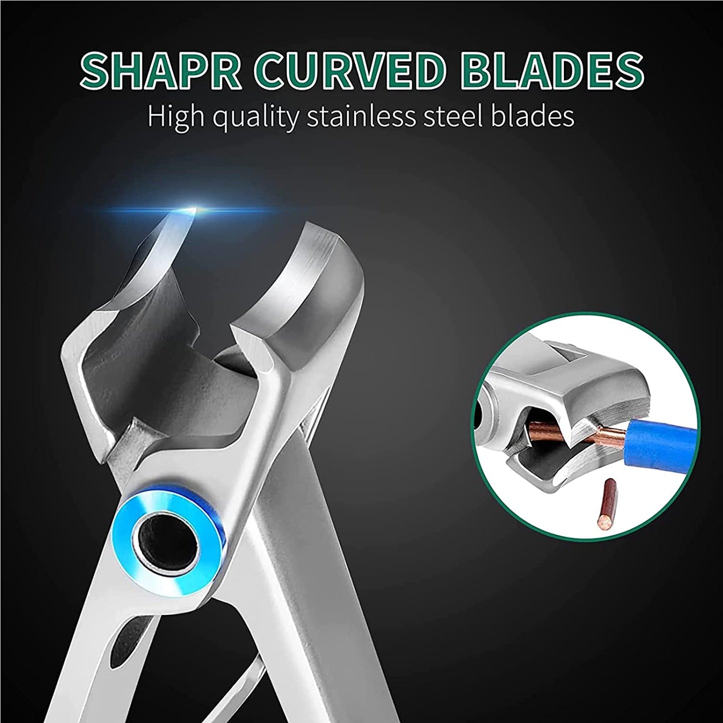 TEC038 Professional Stainless Steel Toenail Fingernail Clipper Nail Nipper Nail Cutter For Thick Nails Silver Nail Cutters TRITON 7.5X2X2 CM Koki Story