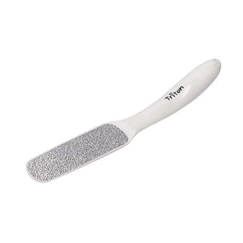 TLS020 Professional One Sided Lazer Cut Nickel Plate Foot Scrapper for Pedicure Callus Remover for Feet Foot Scrubber White Foot Scrubbers TRITON Koki Story