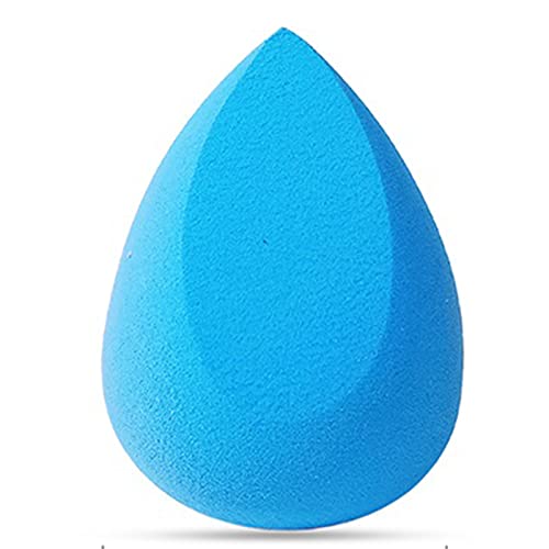 TMS012 Professional Multi Tasker Beauty Makeup Blender Latex Free Sponge Wet n Dry Use Puff for Blending Cream Concealer Powder Foundation Blue Makeup Blender Puffs TRITON 8.4X5X5 CM Koki Story